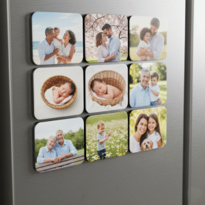 5 Set of Custom Photo Fridge Magnets